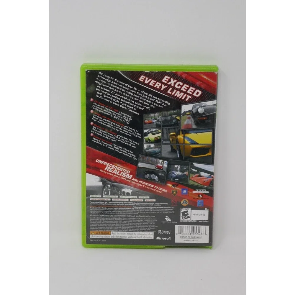 Project Gotham Racing 3 (Microsoft Xbox 360, 2005) COMPLETE